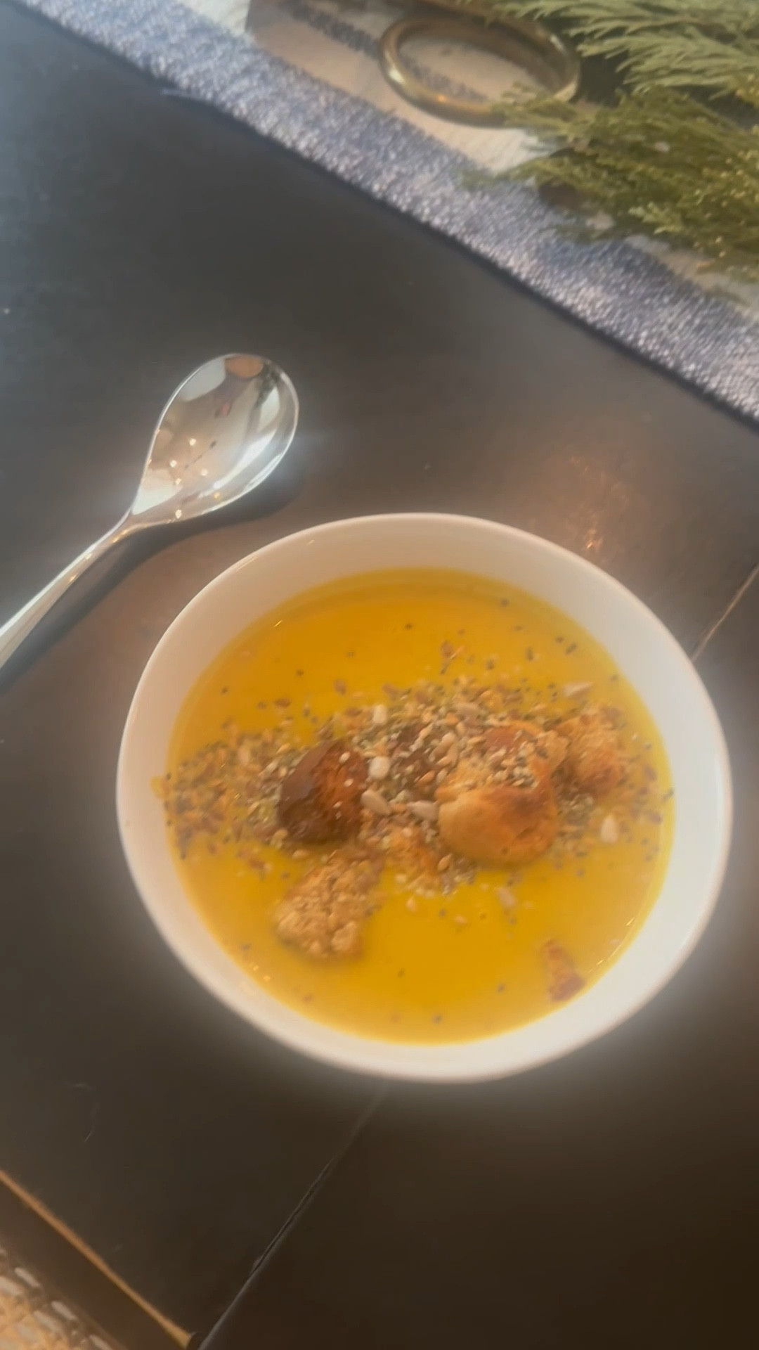 Leaning into soup season hard this year 🥣

This weekend we made butternut squash (with a dash of pumpkin) soup from scratch! We had freeze dried homemade pumpkin and butternut squash puree we roasted in the oven this fall, so we used that with our trinity mix of carrots, onions and celery, as well as some of our easy veggie stock we had in the freezer. Add some herbs, salt and pepper, garlic, and some cream and it’s a seriously filling and delicious lunch. 

My seed mix is a combo of hemp, chia, flax seeds, and sunflower seeds. I like to add a scoop to soups, smoothies, and as a topper for some extra fiber! 

#cookingfromscratch #preservingtheharvest #freezedrying #recipe #soupweather

#LTKfoodie #LTKHome #LTKdayinmylife