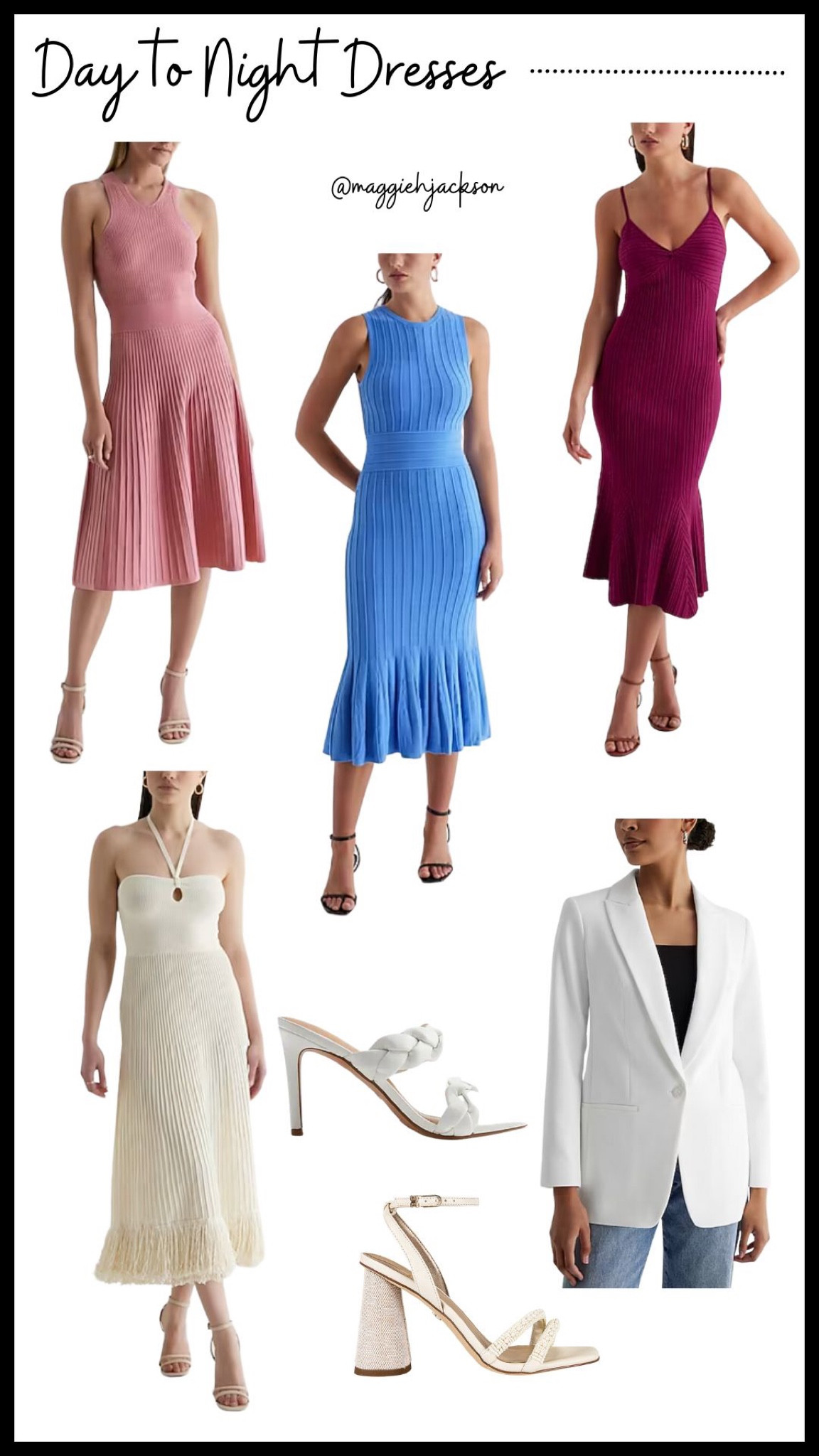 From my IG reel about which dress I should wear for TV! 👗 All these dresses can easily go from work to a nice dinner. Love throwing a blazer over bare shoulders to make dresses more conservative for work💼 

#LTKworkwear #LTKunder100