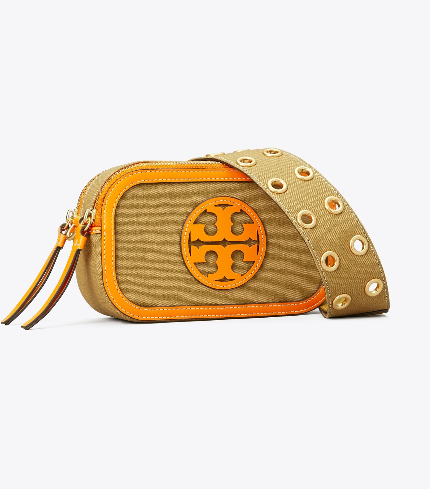MINI MILLER CANVAS CROSSBODY BAG | Tory Burch (US)