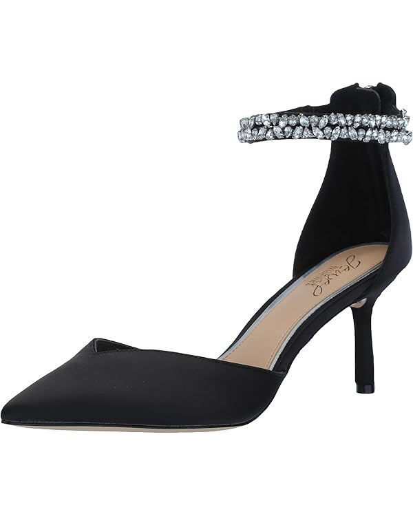 Jewel Badgley Mischka Maya Crystal Strap 2-Piece Pump | Amazon (US)