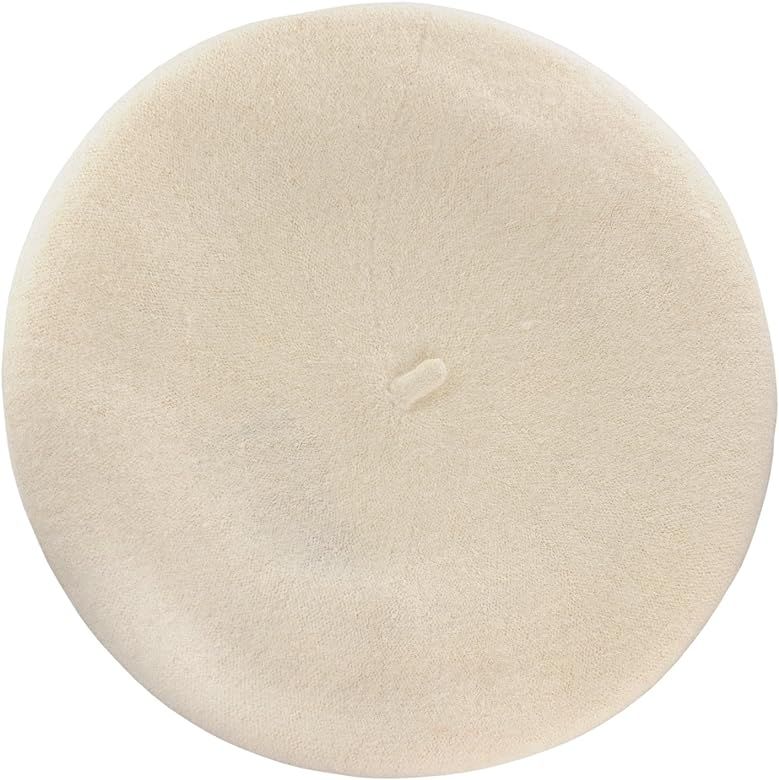 French Style Lightweight Casual Classic Solid Color Wool Beret | Amazon (US)