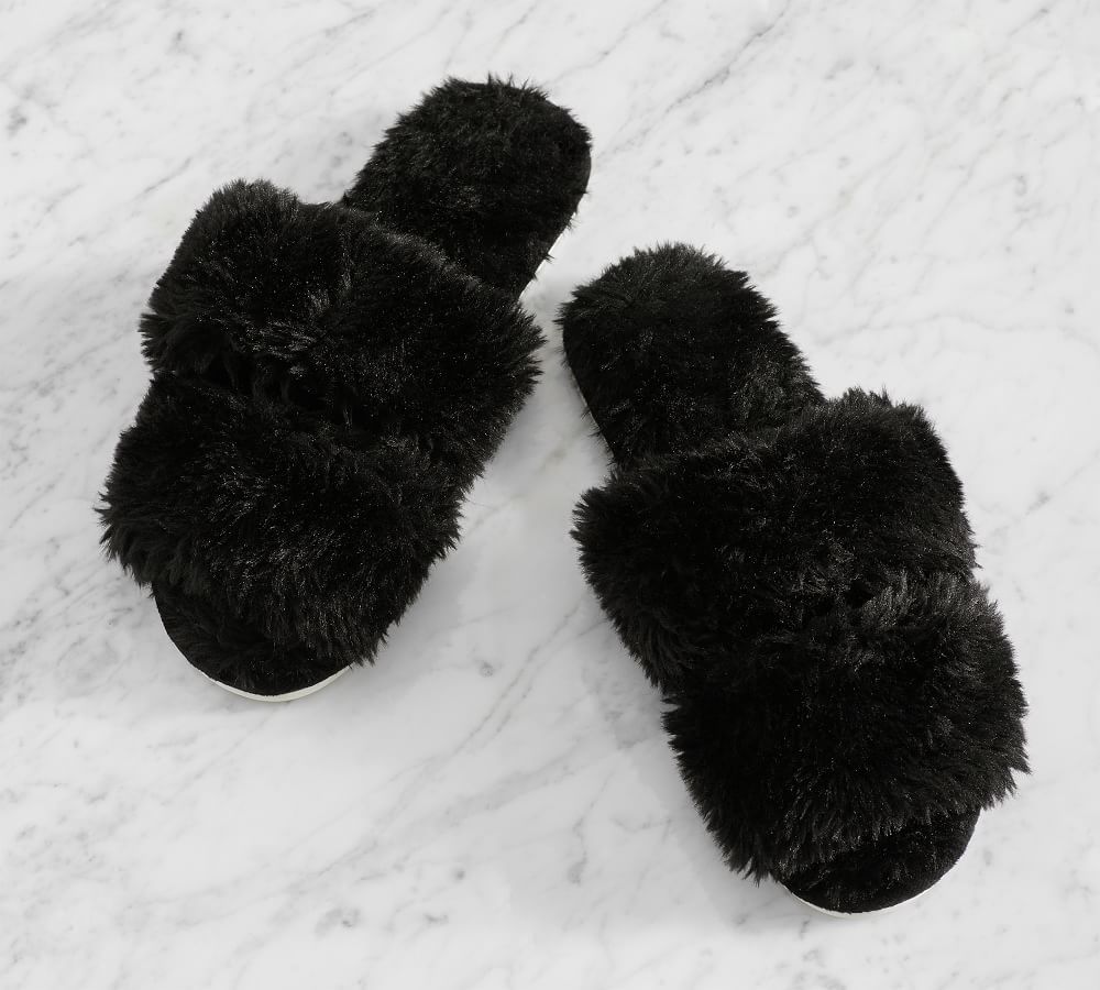 Faux Shearling Slippers | Pottery Barn (US)