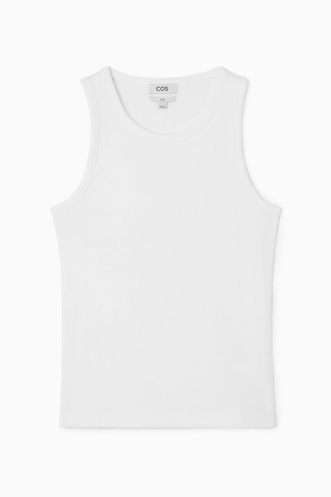 SLIM RIBBED COTTON TANK TOP | COS (US)