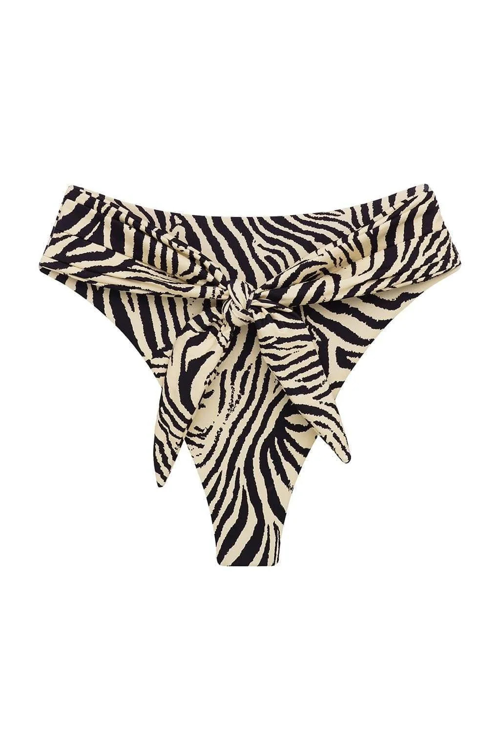 Zebra Paula Tie-Up Bikini Bottom | Montce