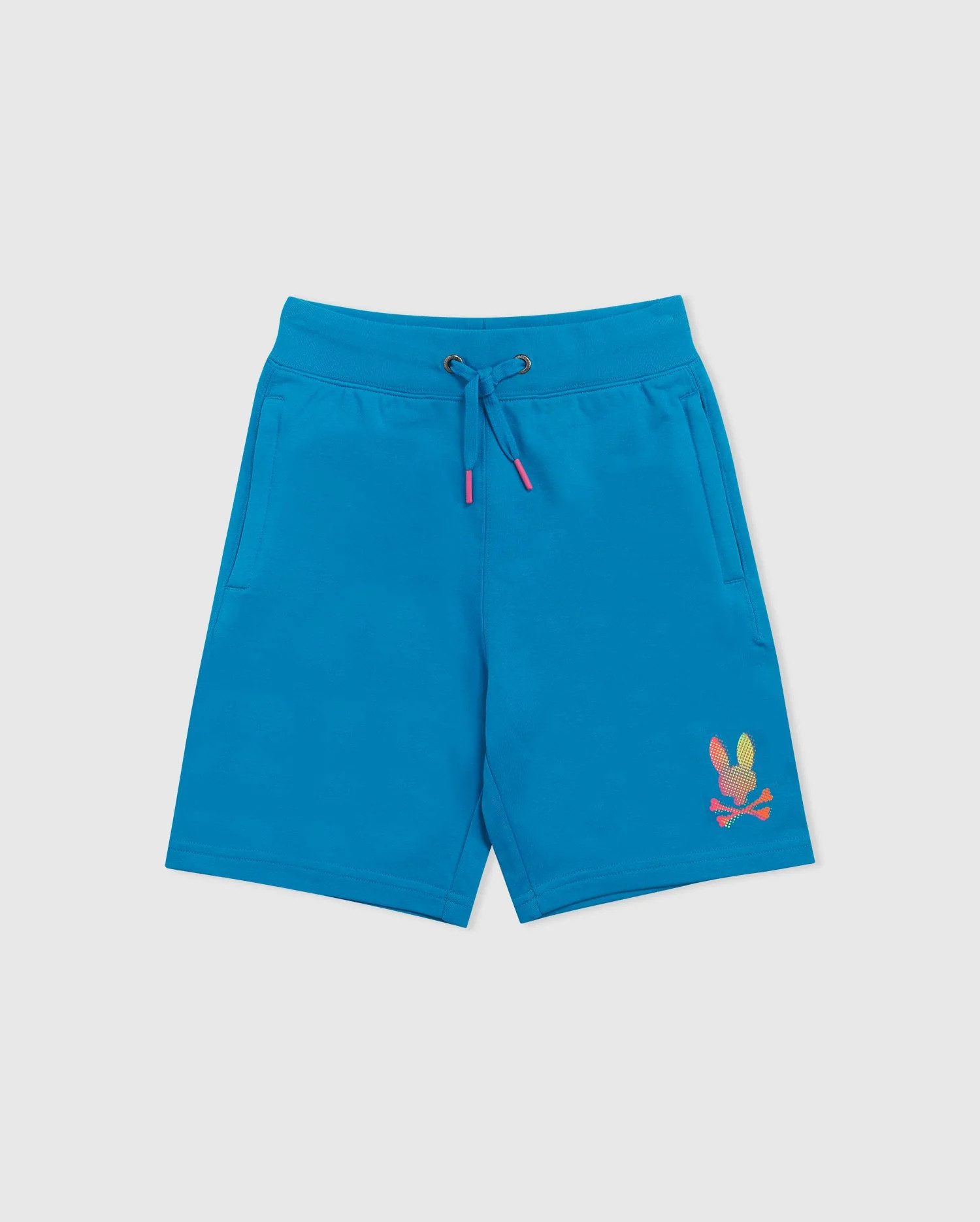 KIDS HINDES BLUE SWEAT SHORTS - B0R416T1FT | PSYCHO BUNNY | Psycho Bunny