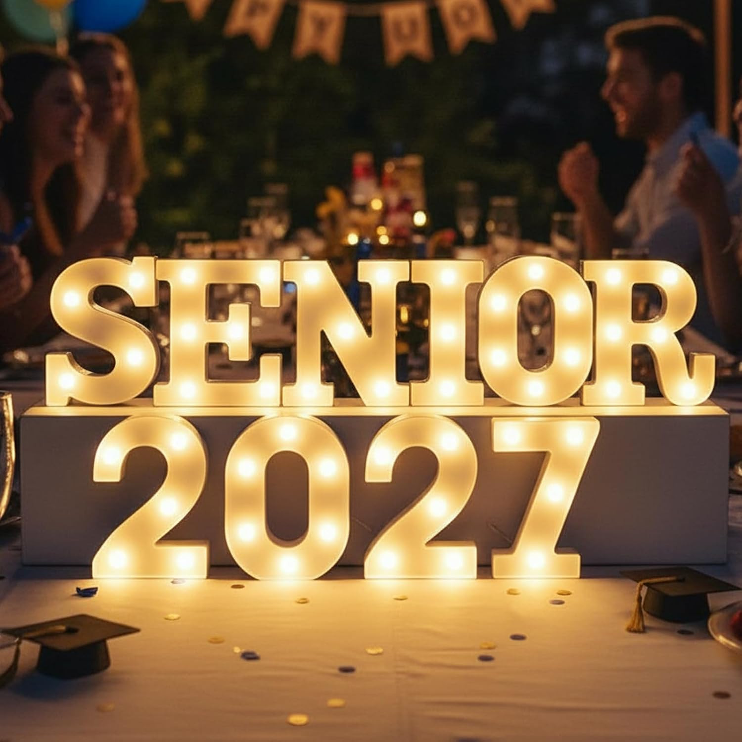 10 Pcs Senior 2027 Graduation Decorations Letter Lights Signs | Amazon (US)