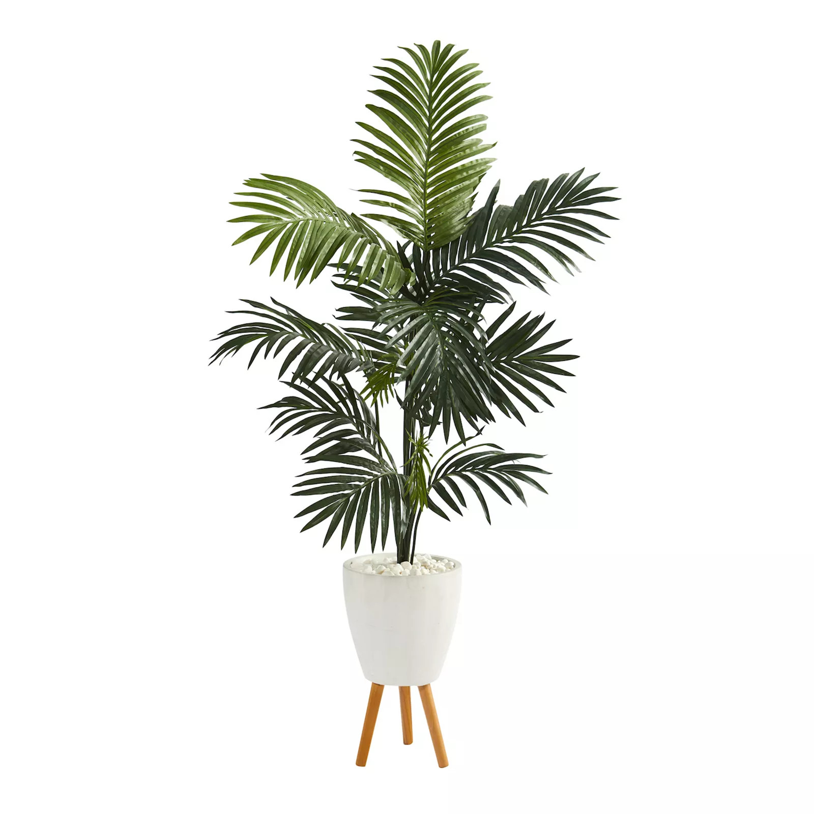 nearly natural 69" x 45" Artificial Kentia Palm Tree Floor Decor, Green | Kohl's