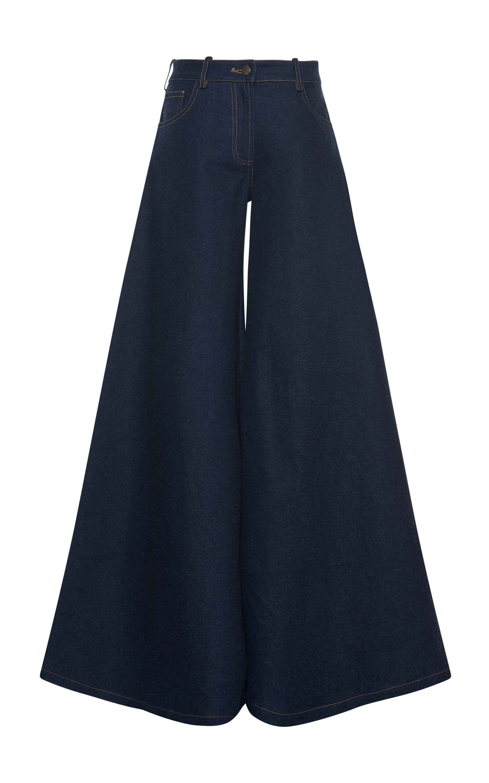 A.W.A.K.E. MODE - Rigid High-Rise Oversized Wide-Leg Jeans - Dark Wash - FR 40 - Moda Operandi | Moda Operandi (Global)