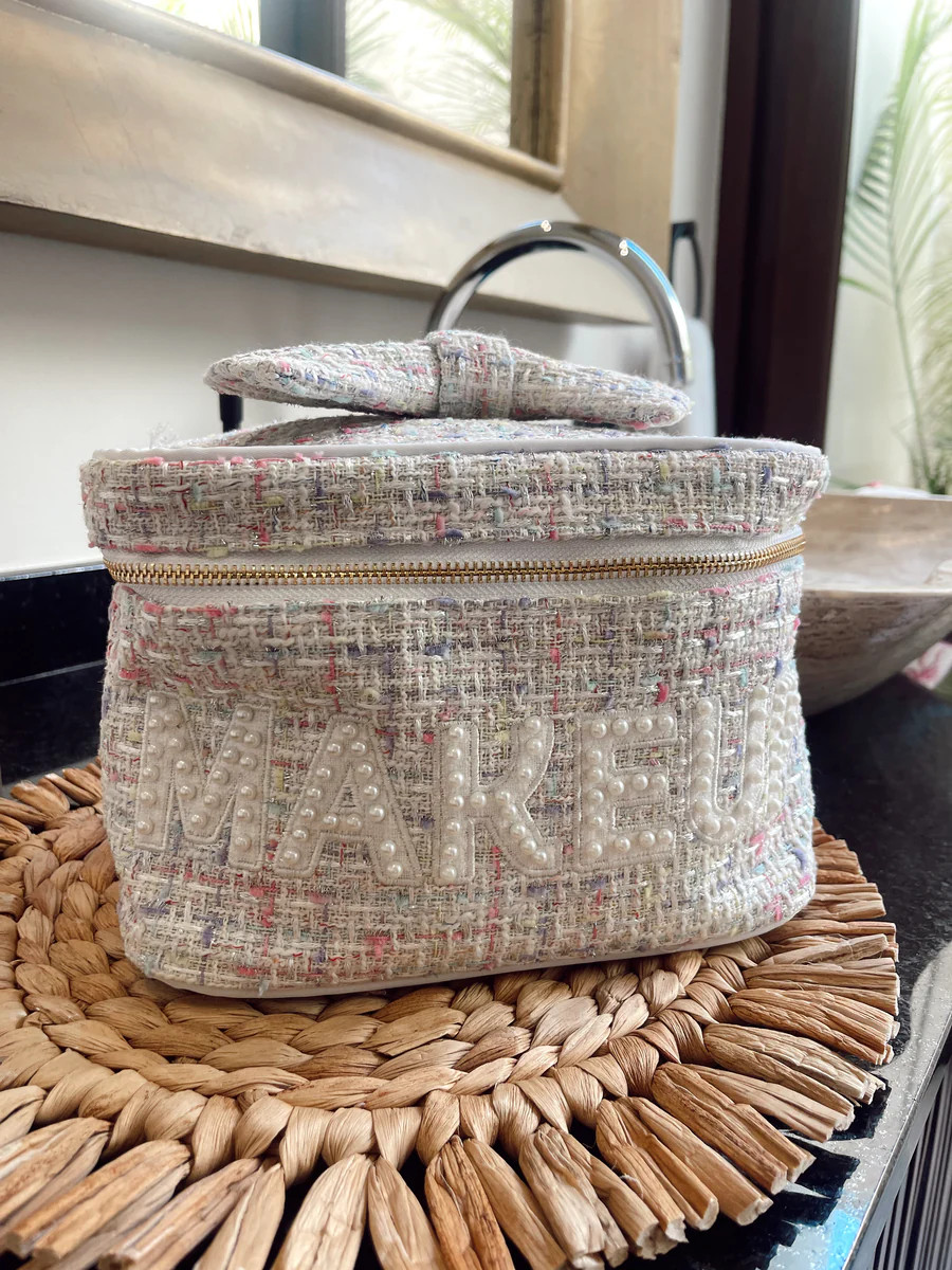 Makeup Open Top - White Tweed | KenzKustomz