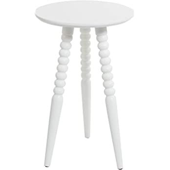 Silverwood Side Table, 14 in x 14 in x 23 in (D x W x H), Pure White | Amazon (US)