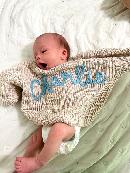 Baby boy embroidered custom made sweater

#LTKFindsUnder100 #LTKBaby #LTKKids