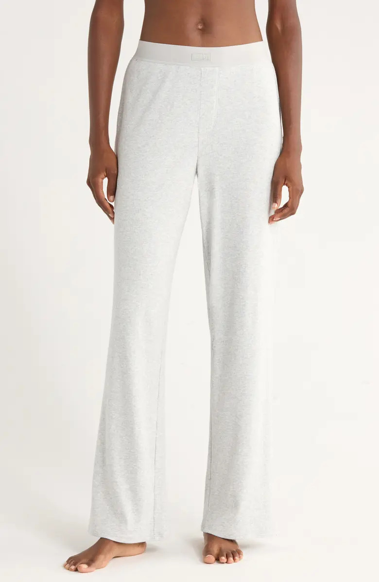 SKIMS Stretch Cotton Rib Pajama Pants | Nordstrom | Nordstrom