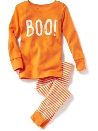 Old Navy Halloween Graphic 2 Piece Sleep Set For Toddler & Baby Size 12-18 M - Boo | Old Navy US