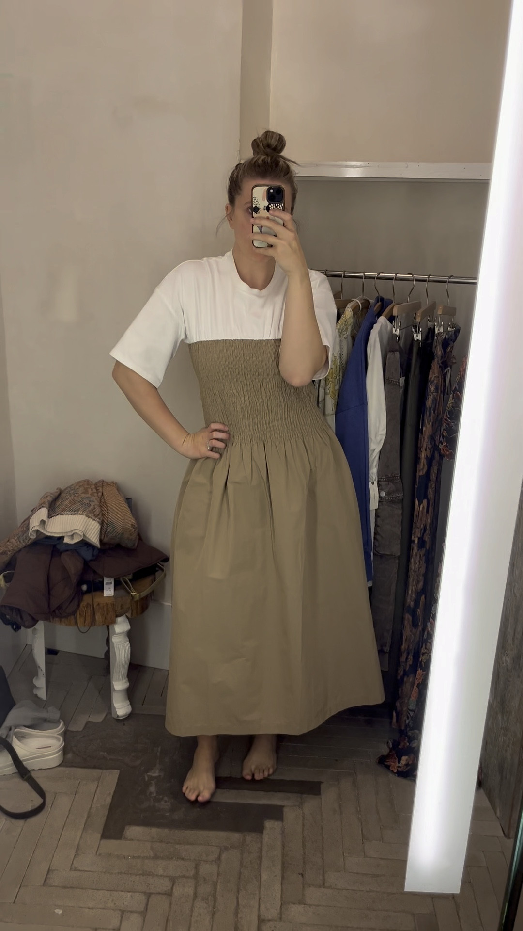 knee length dresses for ladies Maeve Pleated Midi Dress