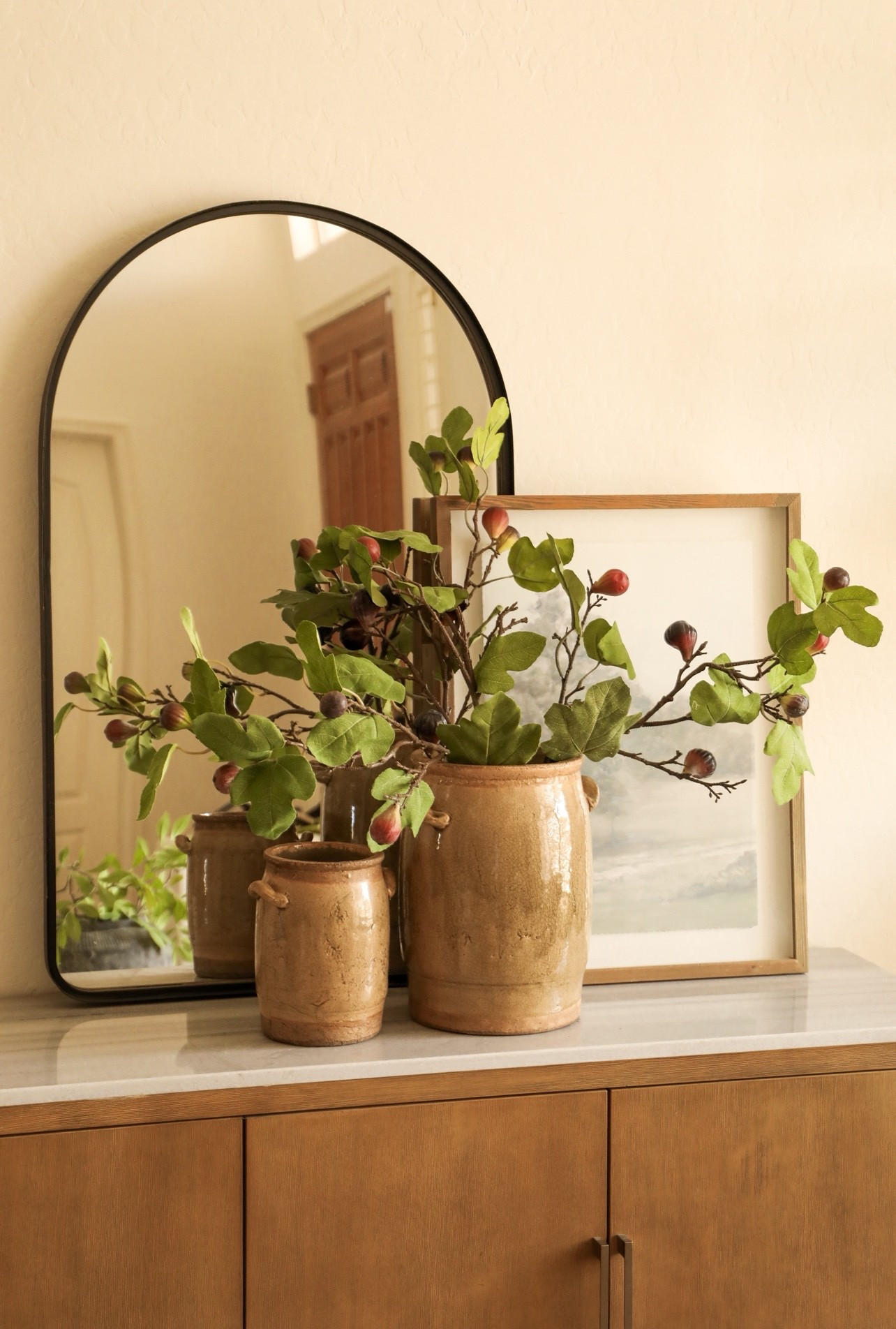 I LOVE these rustic glazed pots! The small one makes for a great utensil crock with a vintage-inspired look! 💕🫶🏻#ltkhome #homedecor #rusticdecor #decor #decorating 

#LTKHome