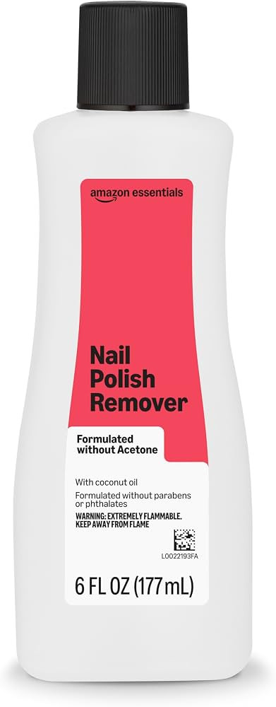 Amazon Essentials Nail Polish Remover, Non-Acetone, With Coconut Oil, Formulated without Parabens... | Amazon (US)