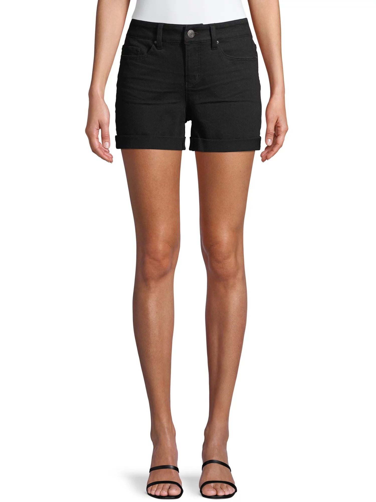 Women's Mid Rise Denim Shorts | Walmart (US)