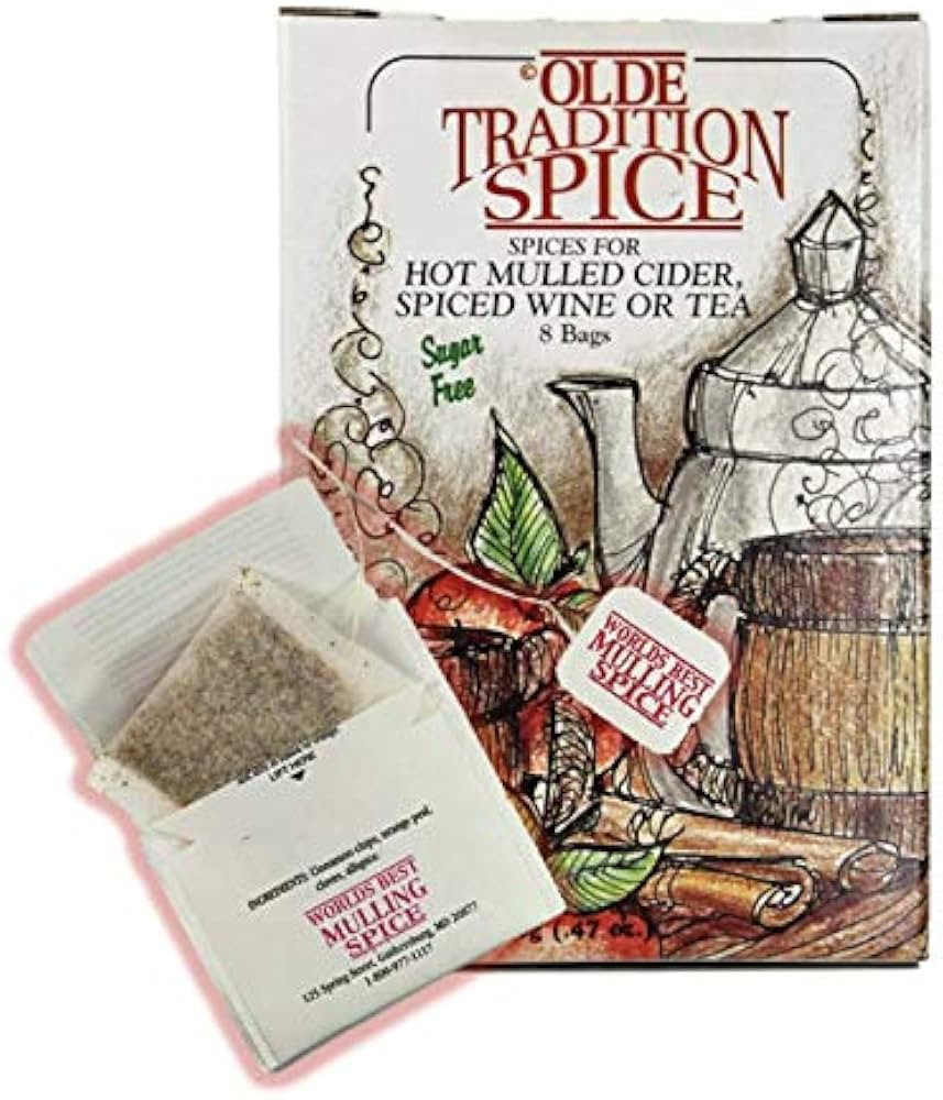 Olde Tradition Spice: Mulling Spices in Tea Bags for Apple Cider, Mulled Wine, Glühwein, Hot Tod... | Amazon (US)