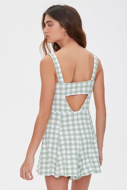 Cutout Gingham Romper | Forever 21 (US)
