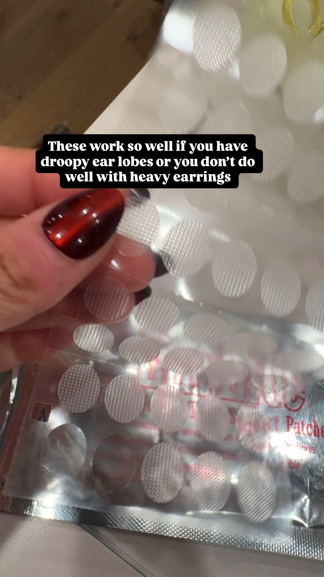 Ear lobe support patches work so well for droopy ear lobes or heavy earrings 



#LTKOver40 #LTKFindsUnder50 #LTKBeauty