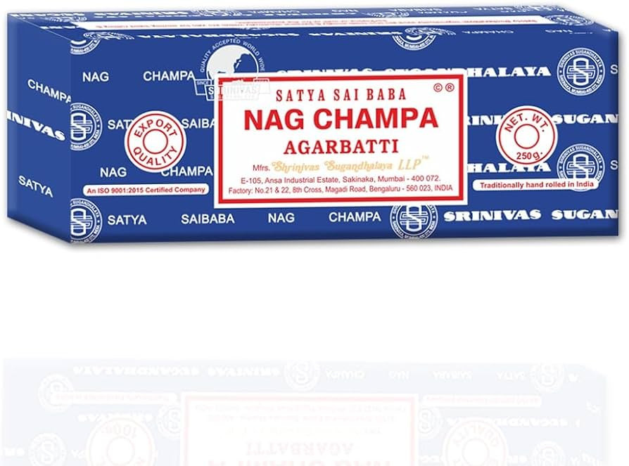 Satya Sai Baba Nag Champa Agarbatti, 250gms Hand Rolled Fine Quality Incense Sticks for Purificat... | Amazon (US)