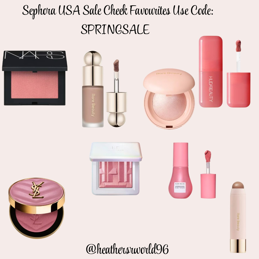 Sephora USA Sale My Cheek Favourites: Use Code SPRINGSALE 

#sephora #sephorausa #sale #beauty #beautysale #hudabeauty #nars #rarebeauty #glowrecipe #hauslabs #yslbeauty #saintlaurent #bronzer #blusher #contour #makeup 

 #LTKspring #LTKbeauty #LTKsale