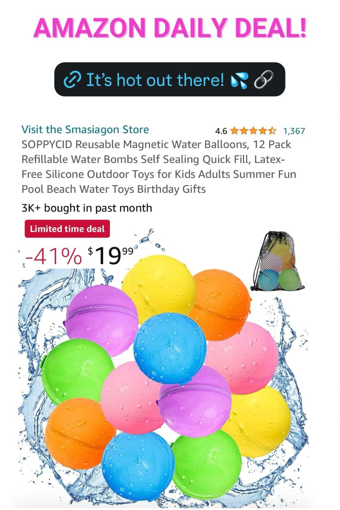 Magnetic, reusable water balloons for kid, family fun! Amazon.

#LTKSeasonal #LTKKids #LTKFamily