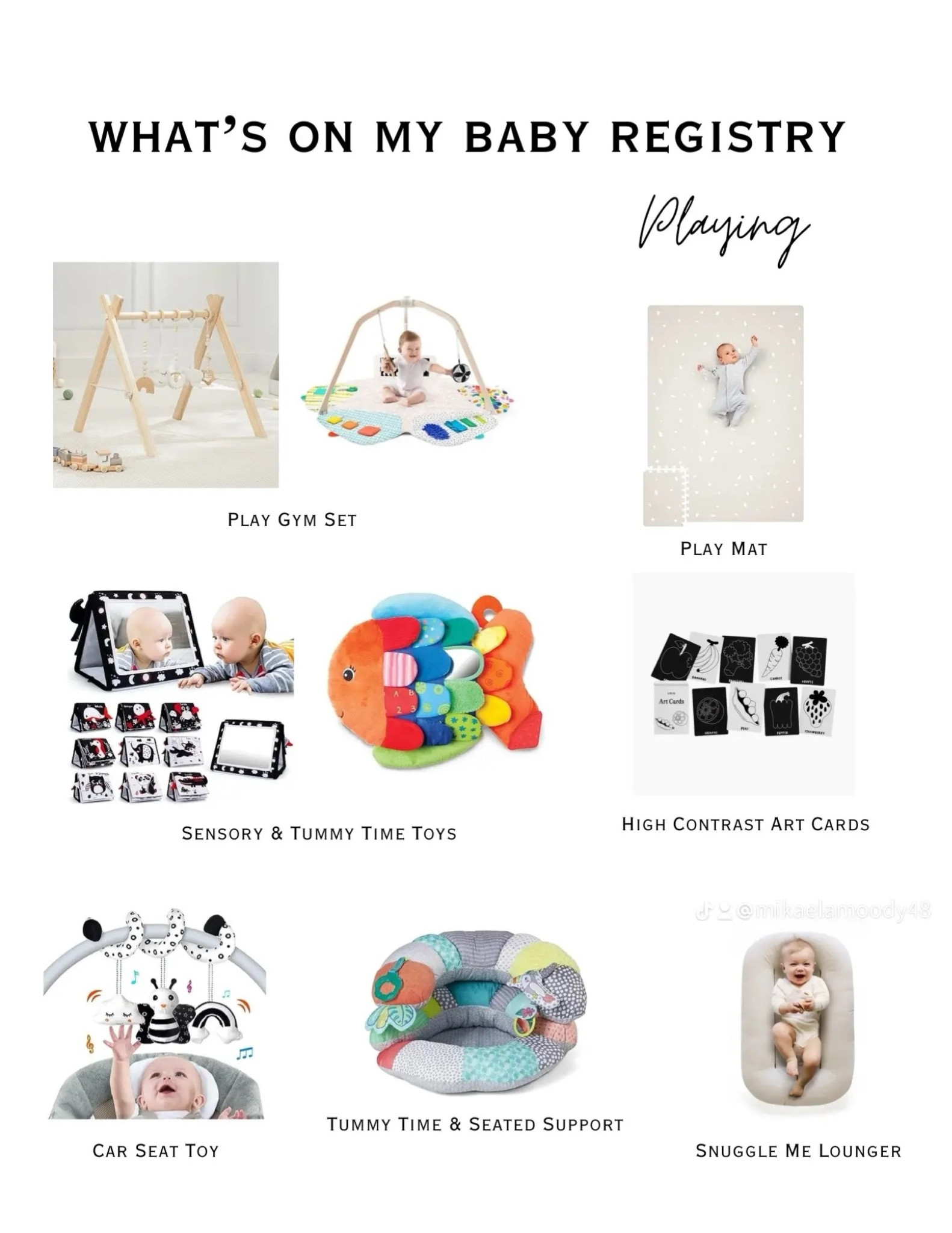 Newborn baby playing registry must haves from an Occupational Therapist first time mom! 

#LTKBump #LTKFamily #LTKBaby