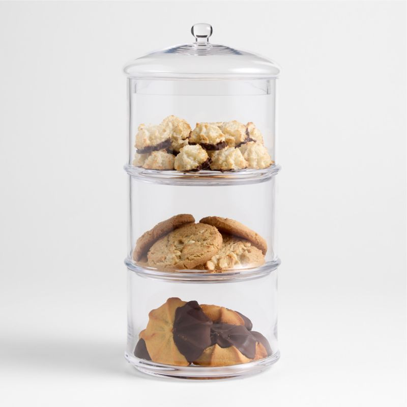 3-Tier Glass Cookie Jar + Reviews | Crate & Barrel | Crate & Barrel