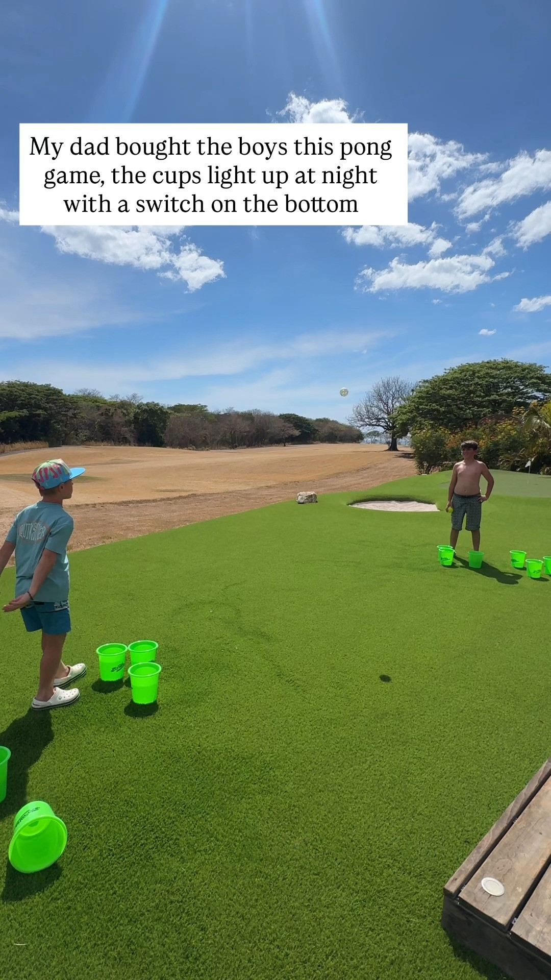 A great backyard game, my favorite part is the buckets light up  at night with a turn of the switch on the bottom.  Backyard pong a great game for all ages.

#SummerFun #BackyardGames #OutdoorToys ￼

#LTKSeasonal #LTKKids #LTKdayinmylife