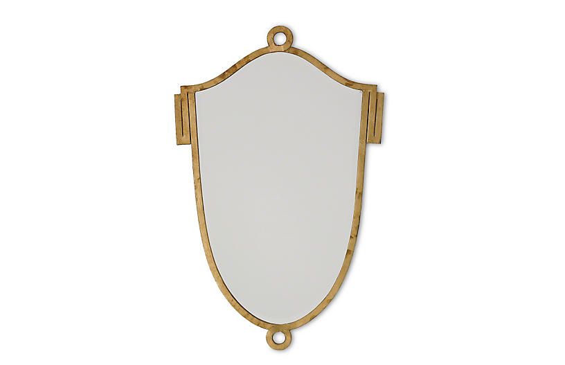 Gustavian Mirror, Gold | One Kings Lane