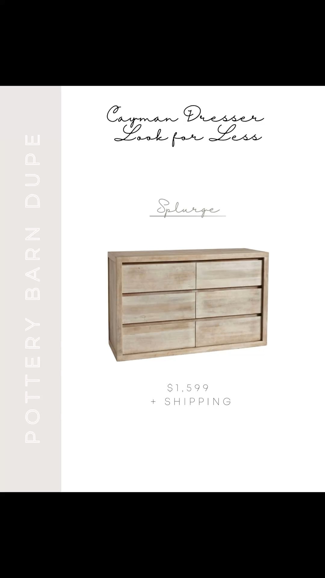 One of my most shopped posts — the Pottery Barn Cayman dresser dupe 🤍 If you’ve been eyeing this dresser but not the price tag these are the best look-for-less options I’ve found. Same warm wood tones and timeless style, way more budget friendly — and one of my top picks is at an all time low price right now. Linking everything here before the price goes back up.

#LTKHome #LTKSaleAlert