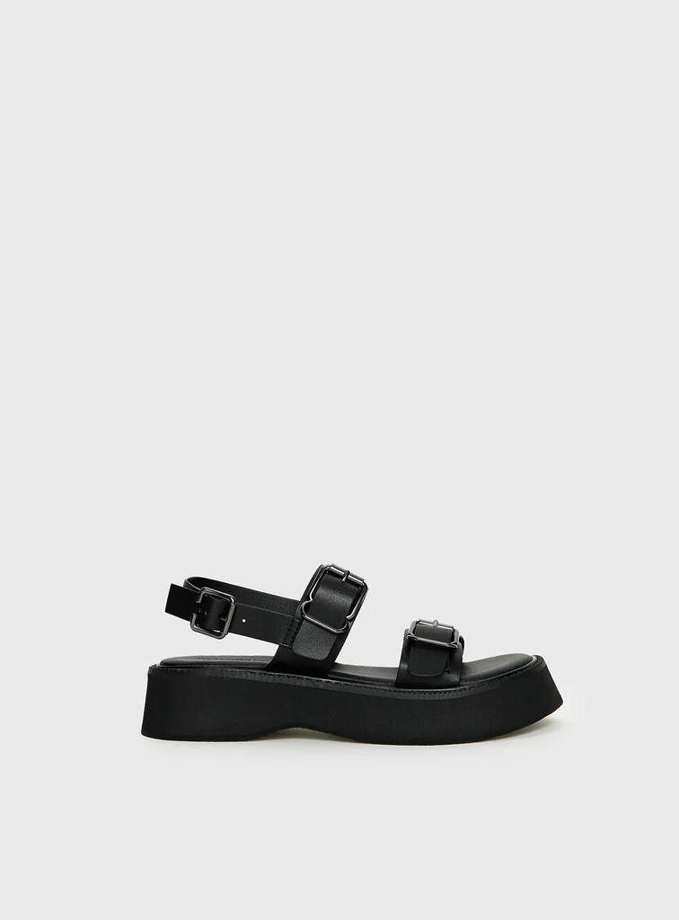 Aja Sandals Black | Princess Polly US