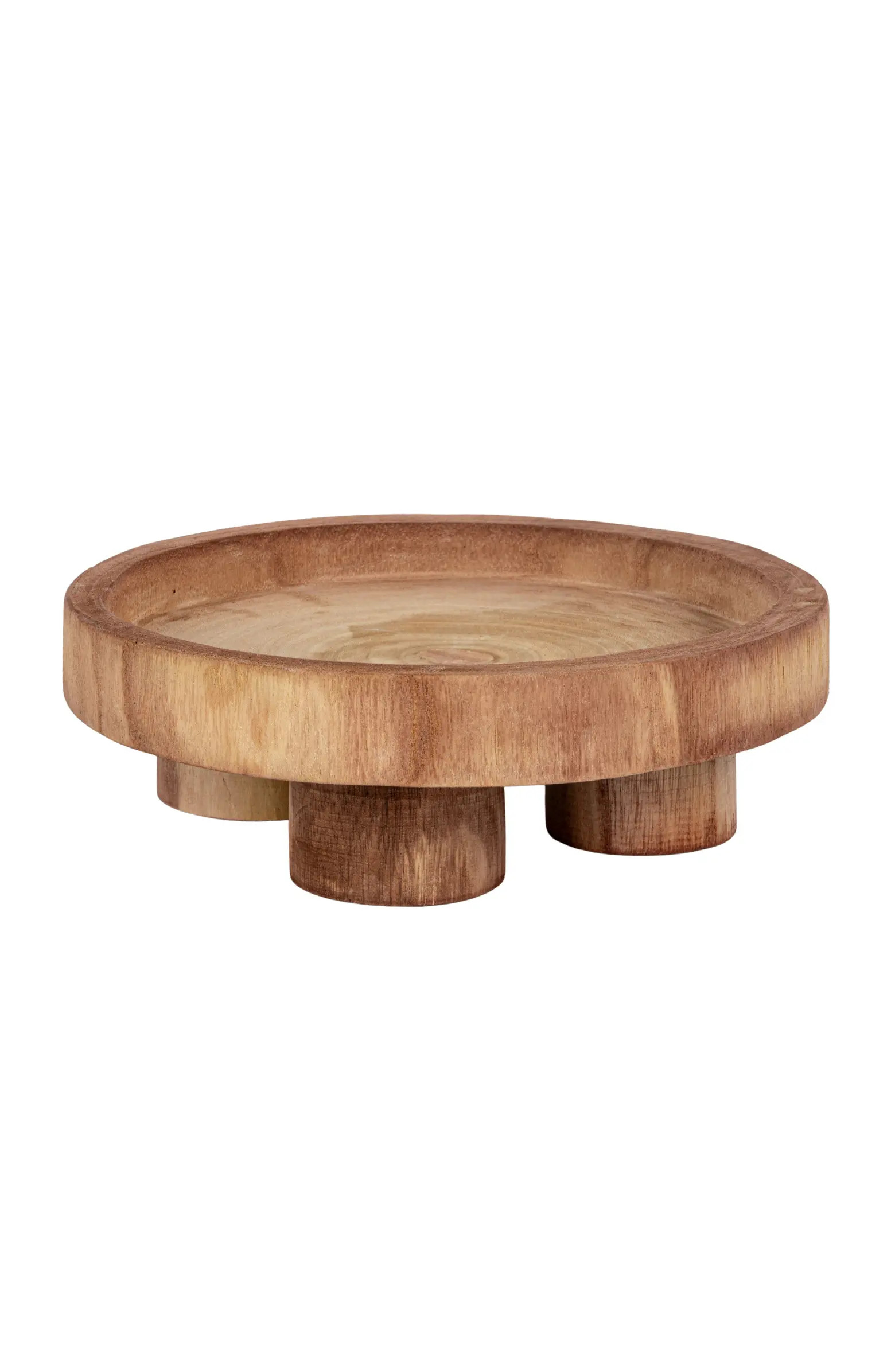 Paulownia Wood Pedestal Tray | Nordstrom