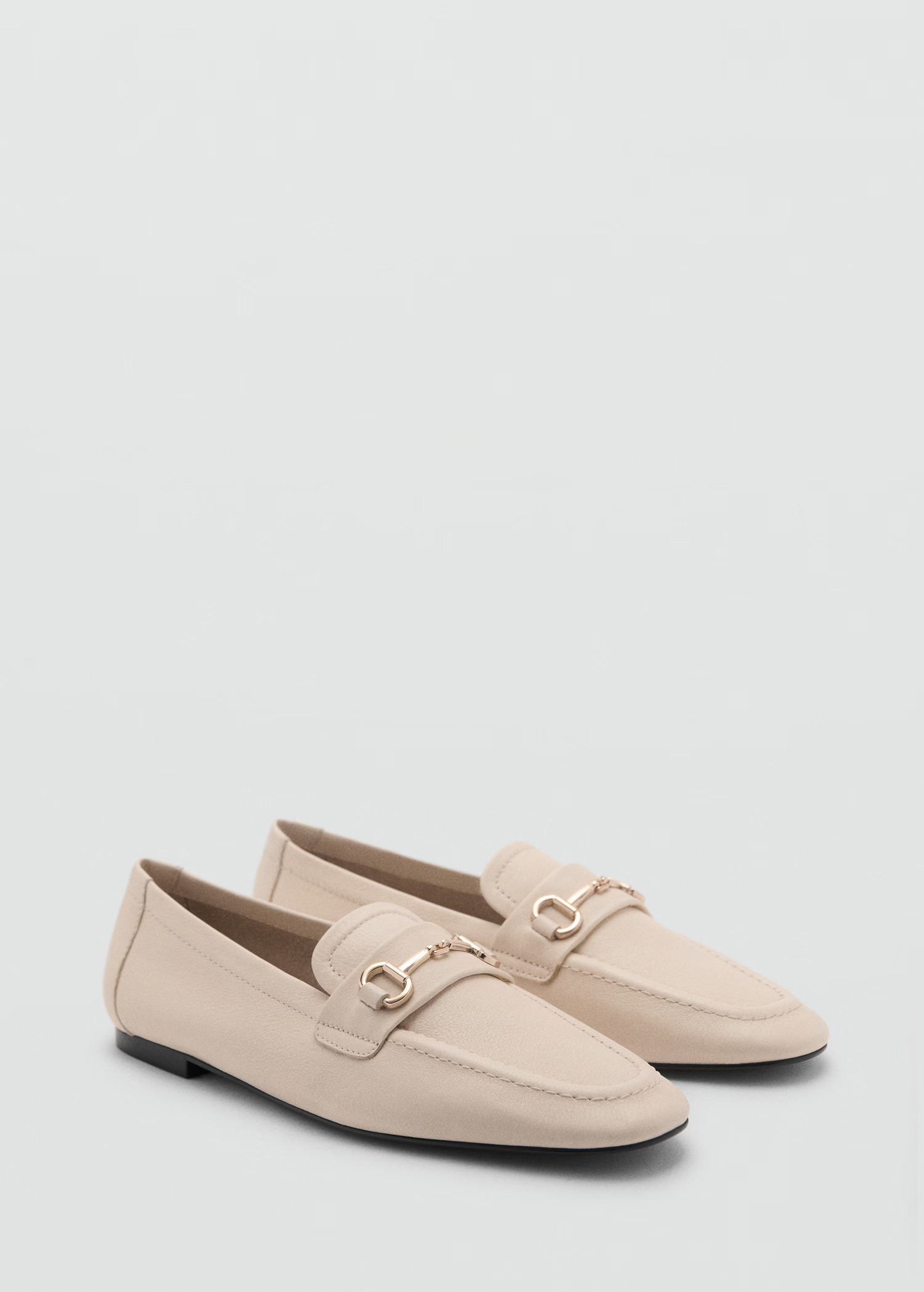 Buckle leather moccasins | Mango (US/MX/AU)