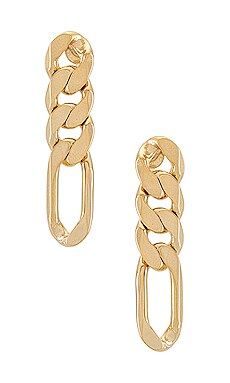 joolz by Martha Calvo Figaro Chain Earrings in Gold from Revolve.com | Revolve Clothing (Global)