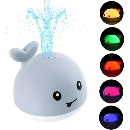 2020 Updated Baby Bath Toys Light Up Bath Toys with LED Light Sprinkler Bathtub Toys for Toddlers In | Walmart (US)