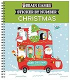 Brain Games - Sticker by Number: Christmas (Kids) | Amazon (US)