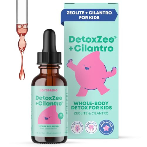 JoySpring DetoxZee Cilantro Drops for Kids - Natural Detox Support with Zeolite & Cilantro Extract - Gentle Whole-Body Cleanse for Children & Toddlers - Kid-Friendly Liquid Detox, 30 Servings | Amazon (US)