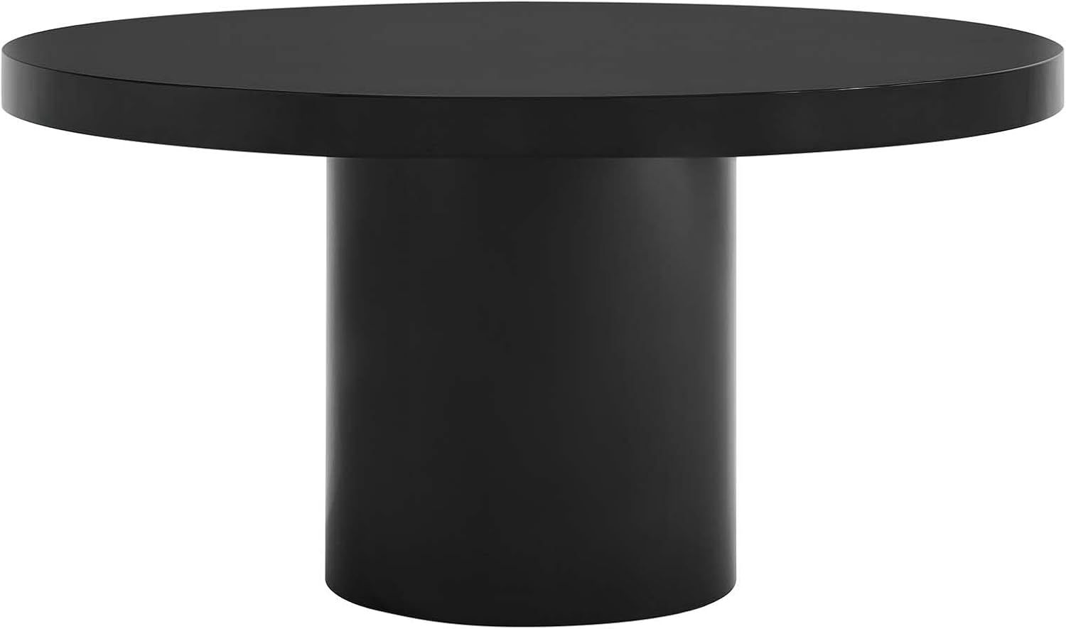 Modway Gratify 60" Round Dining Table in Black | Amazon (US)
