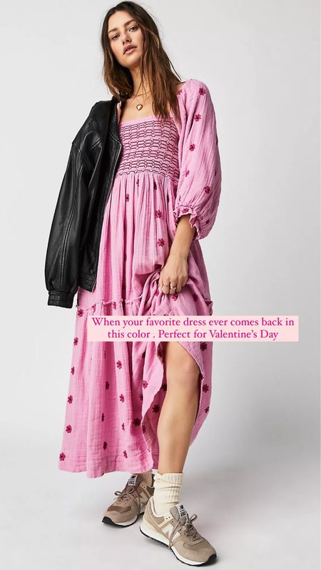 Favorite free people dress in pink! Perfect for Valentine’s Day. I get a small 

#LTKSeasonal