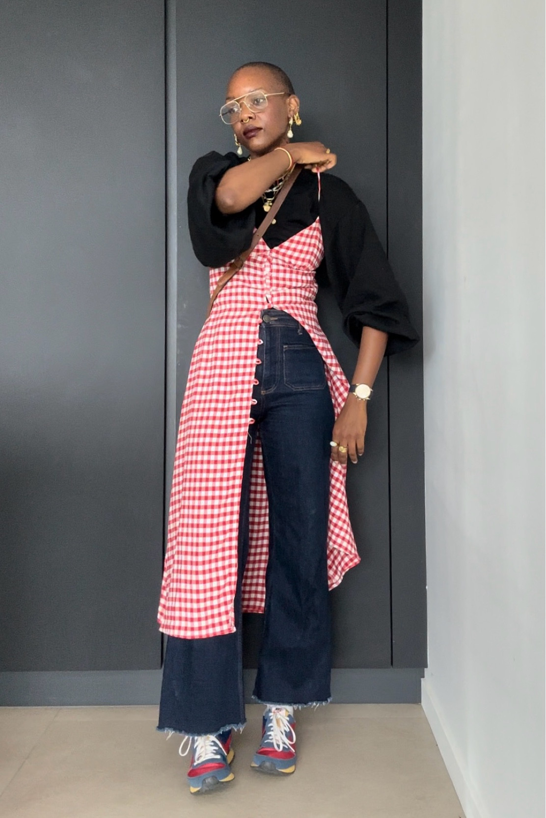 Dress over pants! 