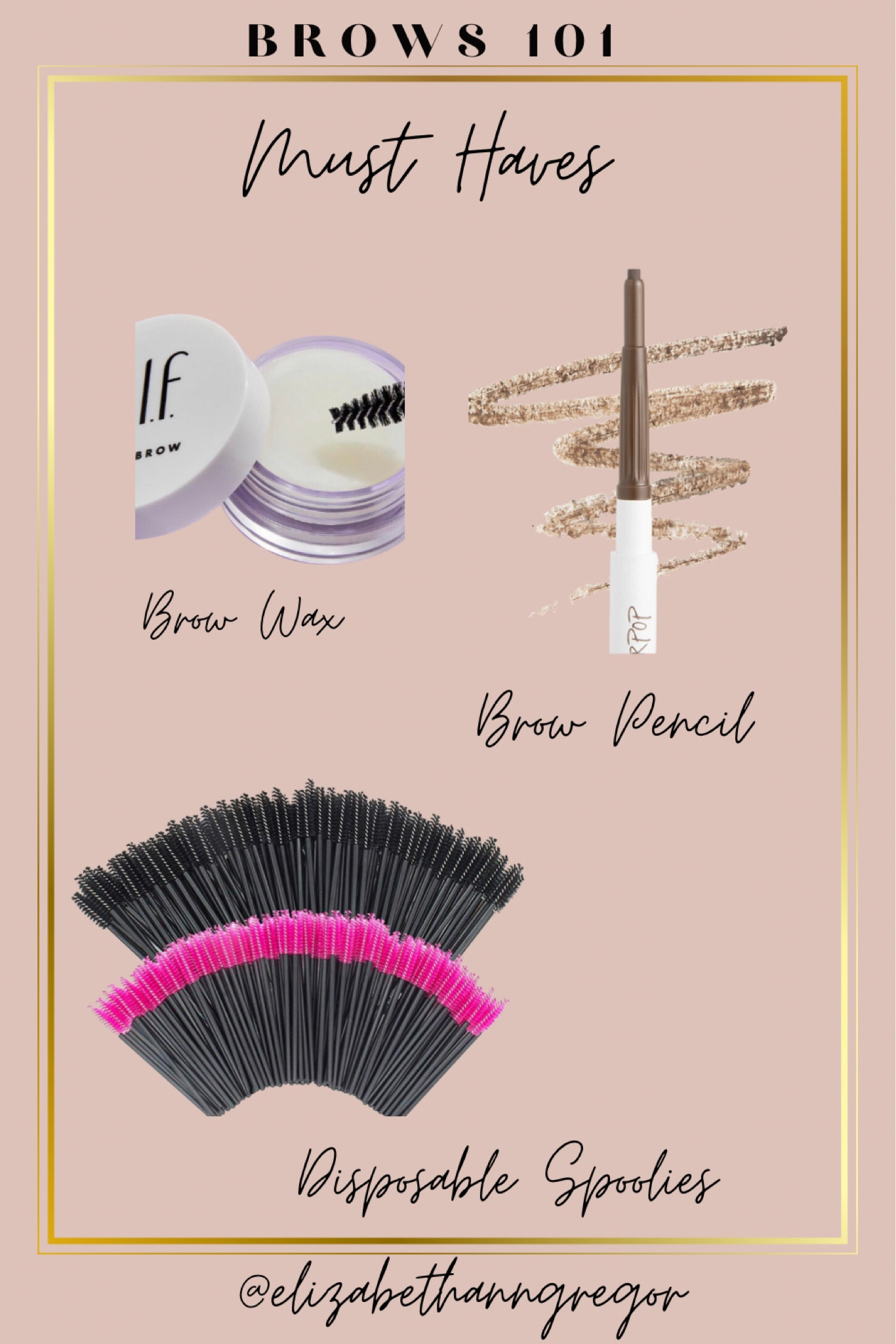 Eyebrows 101! These are my must haves! Brow pencil, brow wax or soap, disposable spoolies(they will last you a loooong time) 
You can master beautiful brows! 

#LTKstyletip #LTKunder50 #LTKbeauty