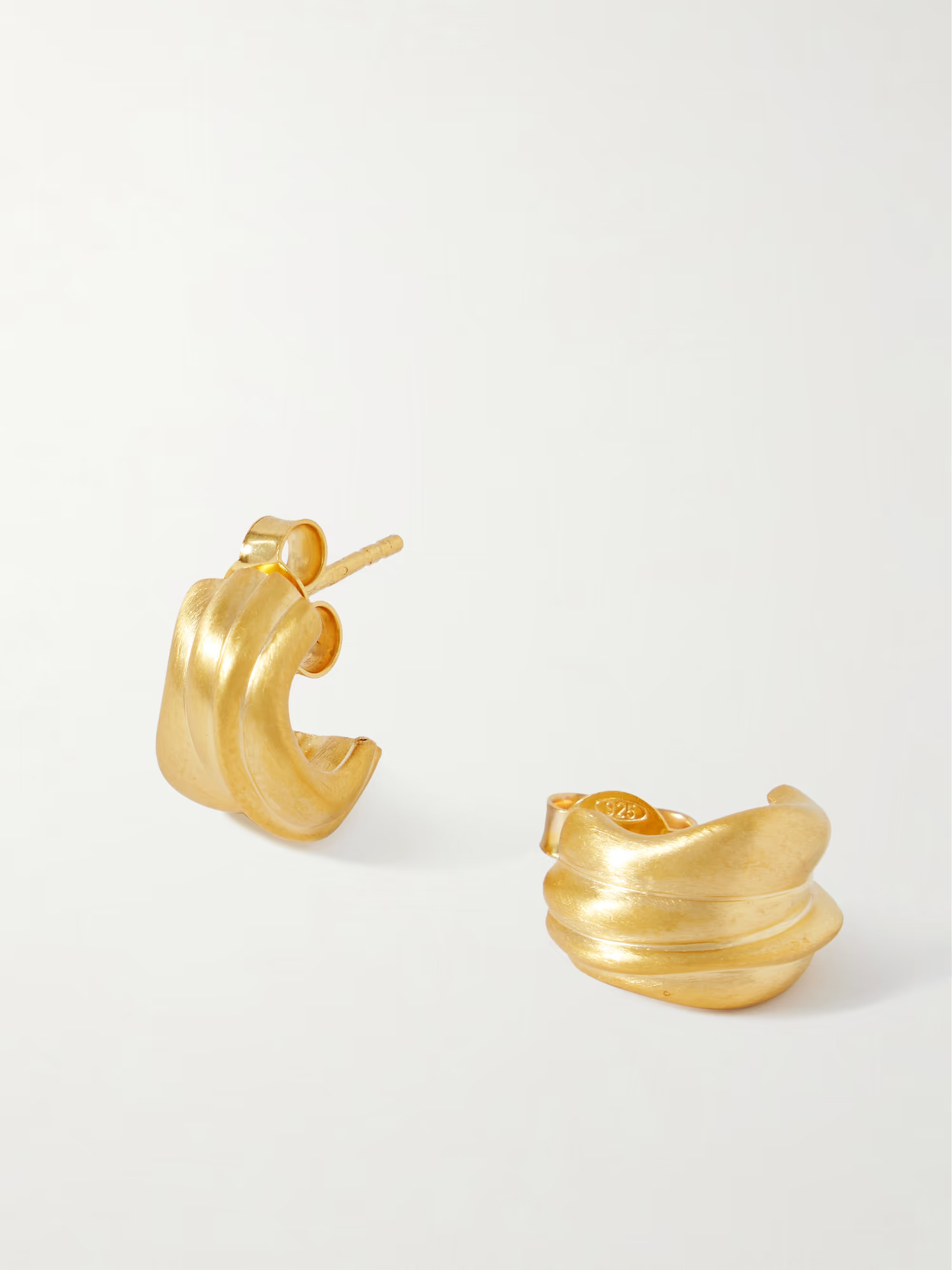 Recycled gold vermeil hoop earrings | NET-A-PORTER (US)