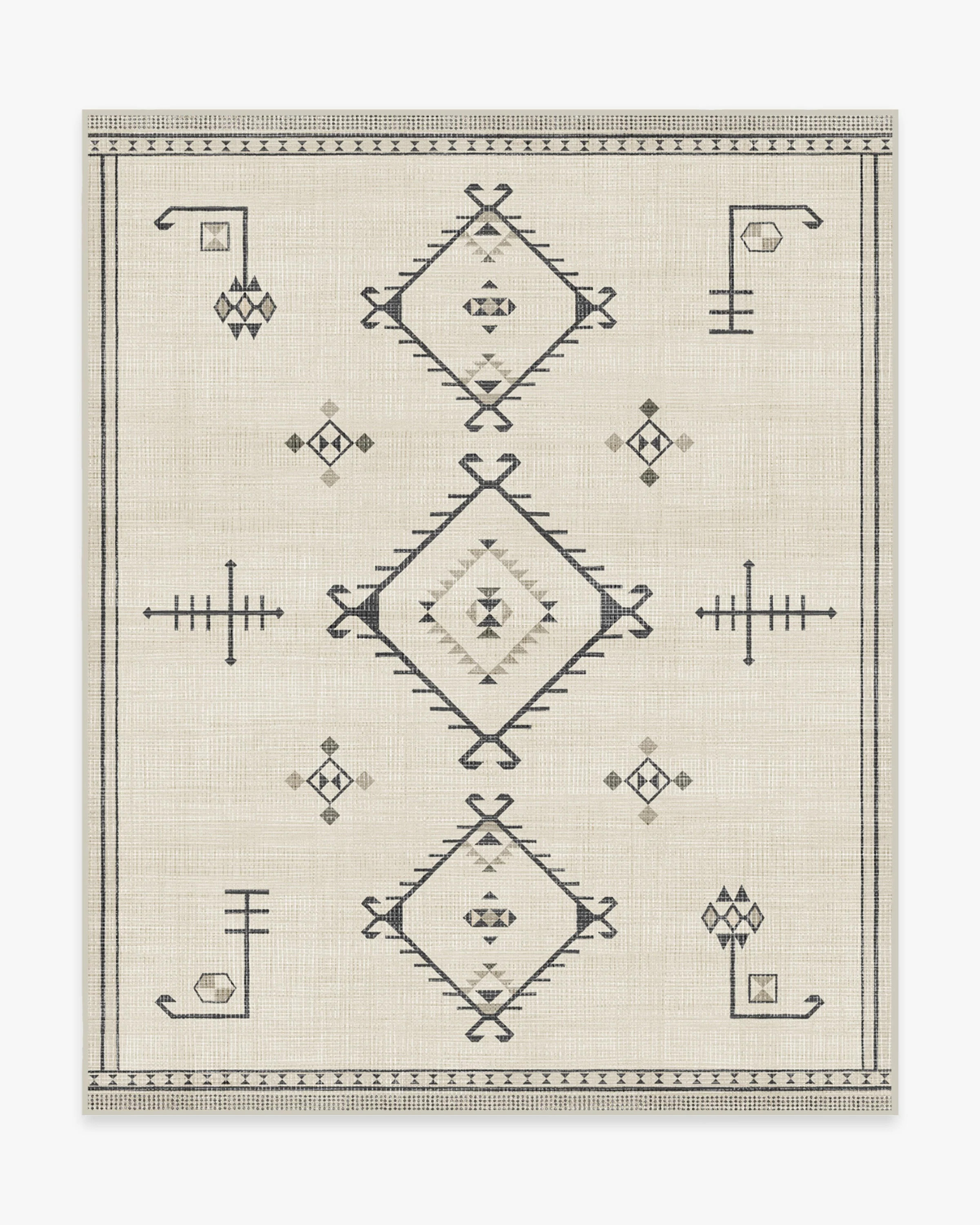 Damali Black & White Tufted Rug | Ruggable | Ruggable