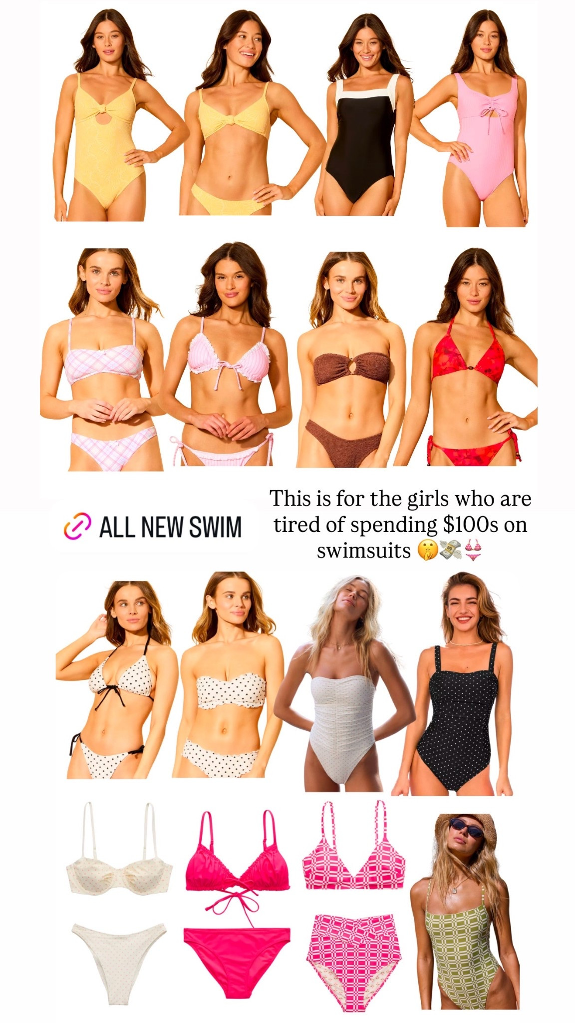 AFFORDABLE SWIMWEAR! 👙 

These just dropped - sizes / styles are fully STOCKED! Probably not for long though 😉 I know it’s only February, but last year I was sad so many cute styles were sold out by summer 😭

#LTKdayinmylife #LTKTravel #LTKootd