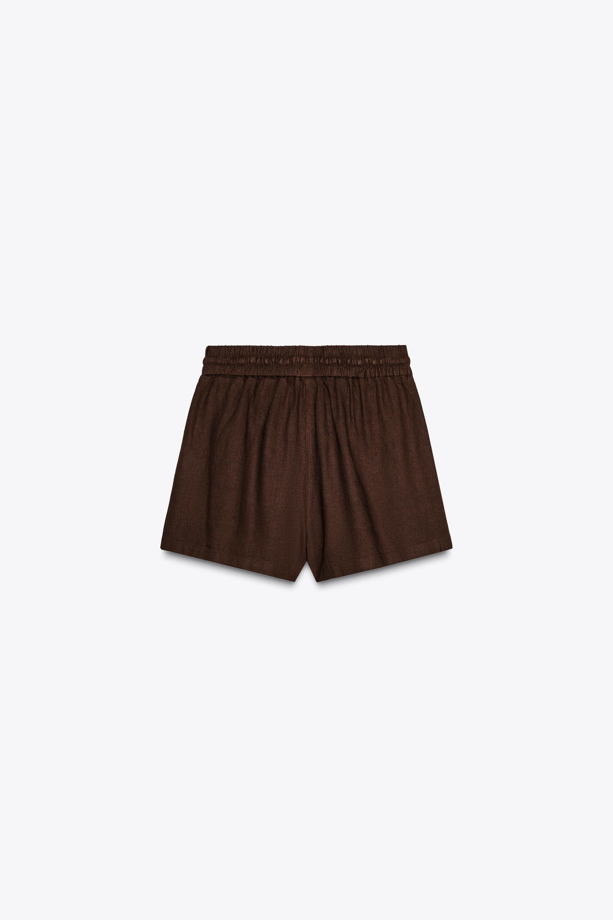 LINEN BOXER SHORTS | Zara US