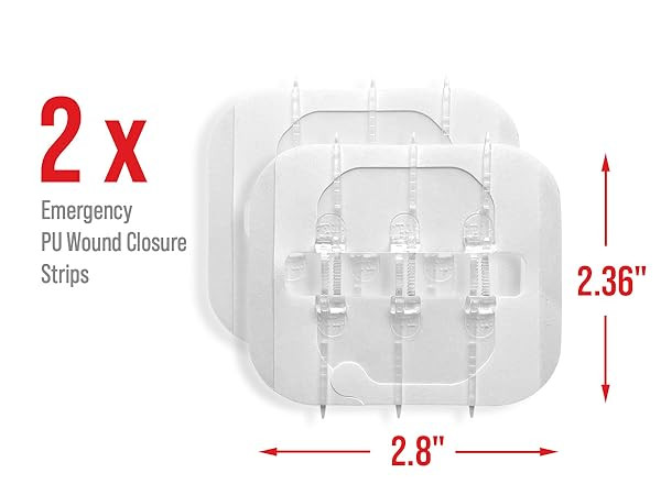 Emergency Wound Closure Strips - 4pk - 2 Types Laceration Closure Kit - Stitchless & Easy to Use ... | Amazon (US)