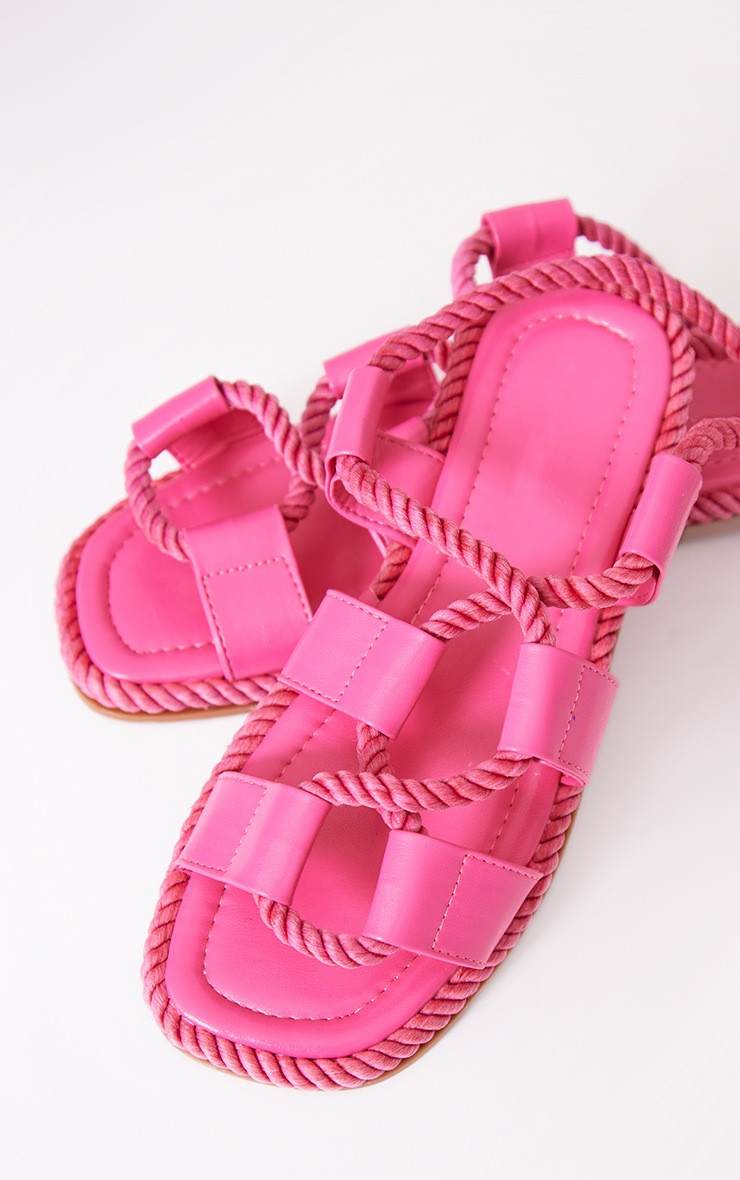 Pink Rope Gladiator Sandals | Pretty Little Thing (Australia & New Zealand)