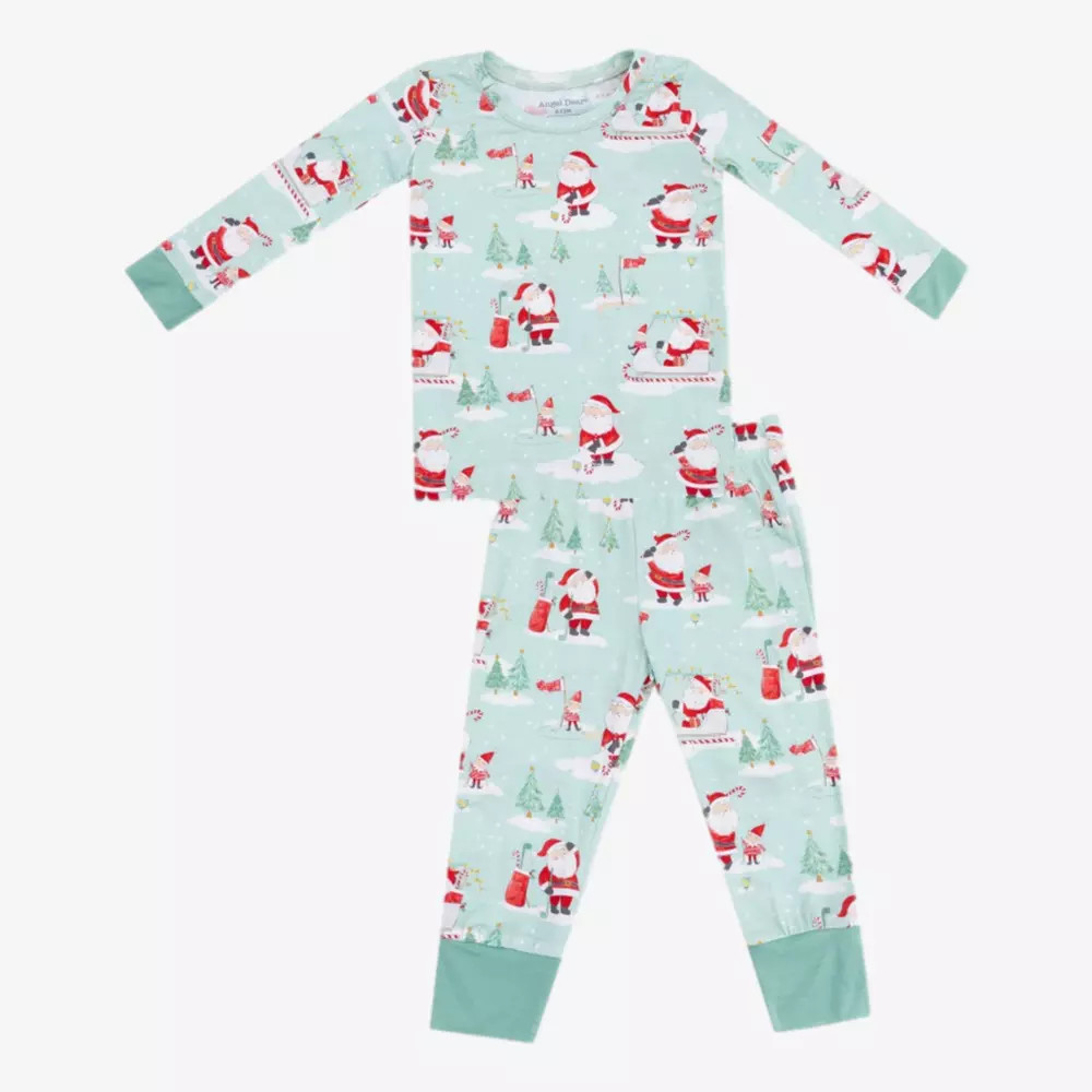 Golfing Santa and Elves Infant Long Sleeve Loungewear Set | PGA TOUR Superstore